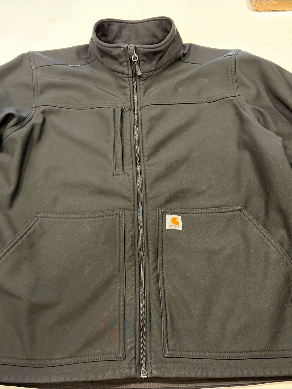 Carhartt Men's Black Full-Zip Utility Jacket Large